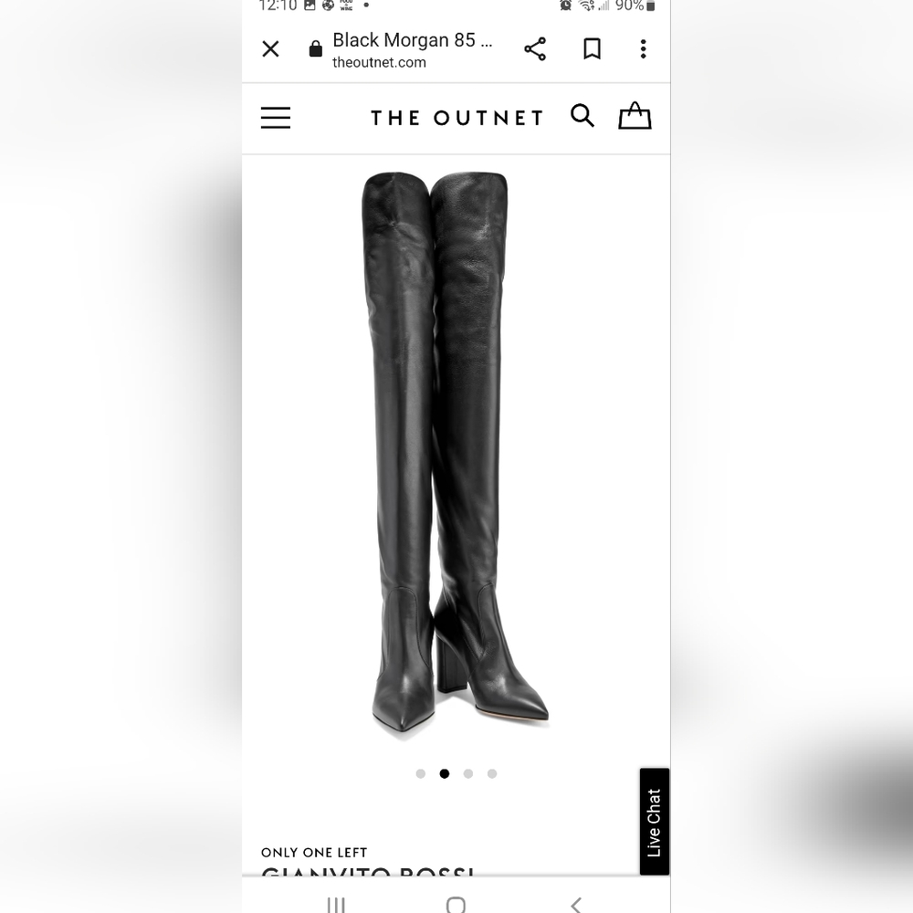 Gianvito Rossi Morgan leather thigh boots
